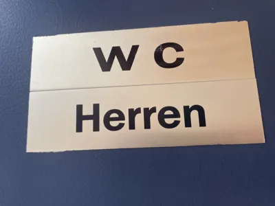Men's sign