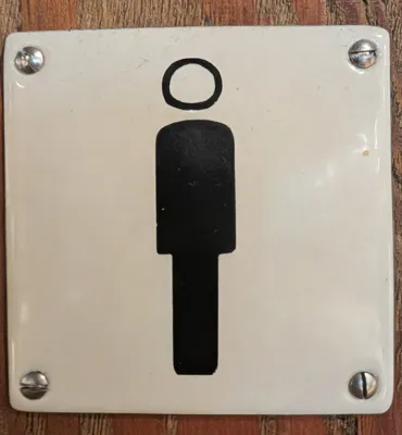 Men's sign