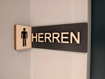 Men's sign