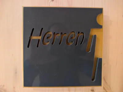Men's sign